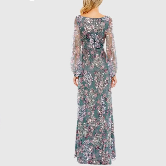 NWT Mac duggal floral dress size 4 - Picture 7 of 11